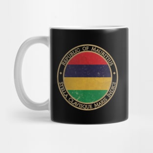 Vintage Republic of Mauritius Africa African Flag Mug